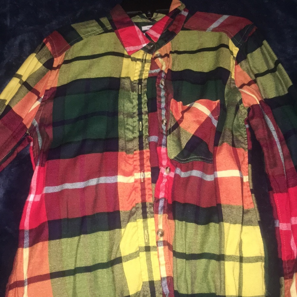 anerican eagle button up flannel